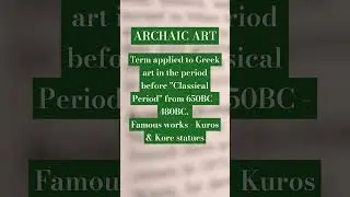 Archaic! #art #vocabulary #words #artandculture #arttheory #facts #educational