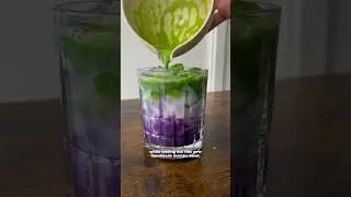 My iced ube matcha latte