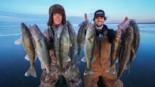 Ice Fishing Red Lake Walleyes - Day 2
