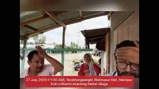 कुकी militant attacking on meitai हिंदू village