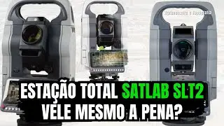 Tudo sobre a SATLAB SLT2: Esta&ccedil;&atilde;o Total com Display Duplo para Topografia e Agrimensura