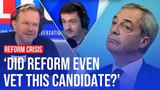 Farage probes candidate over 'racist' and 'sickening' posts | LBC Exclusive