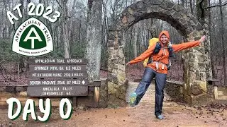 Day 0 Appalachian Trail Thru hike 2023 | traveling to the A.T. and hiking the Amicalola Falls Stairs