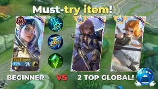 LESLEY One Shot Build 😱 vs 2 TOP GLOBAL | MLBB Rank Gameplay