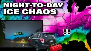 On The Icy Ground - Live Winter Storm As It Is