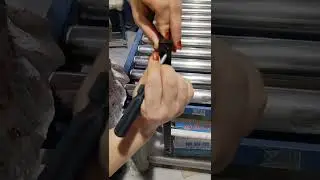 How to fit a spring pin in a glass door frame