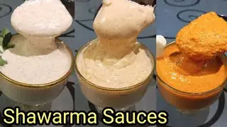 Shawarma Sauce l Tahini Sauce l Red Sauce l Mayo Garlic Sauce l 3 Dips Recipe@Mealswithjaveria