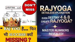 Rajyog Mystery Solved 🔮 | Why You Don’t Get Results | Master Numbers | VEDIC NUMEROLOGY 