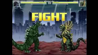 Mugen Battles the 2nd wave 15: Godzilla vs Jirahs