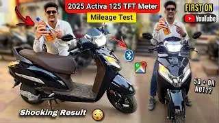 2025 Honda Activa 125 TFT Meter Mileage Test With Pillion - Shocking Result |newactiva125MileageTest