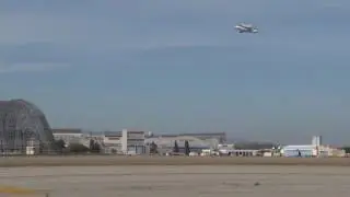 Space Shuttle Endeavour Over NASA's Ames Research Center