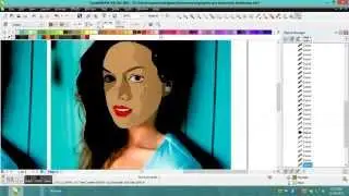Corel Draw X6  Vector Portrait of Anne Hathaway