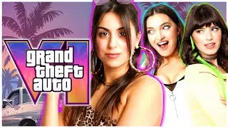 GTA 6 Trailer REACTION (Grand Theft Auto VI) | PlayStation Girl