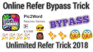 ( #noroot ) Pic2Word App Refer Bypass Script // OTP bypass //  Pic2Word Unlimited Refer  Script //
