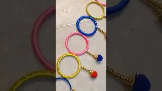 How To Make Bandanwar &bull; Door Hanging Toran Making From Old Bangle &bull; Bandhanwar Making At Home #short