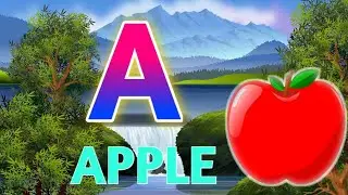Phonics Song with Single and calm Word -A For Apple -ABC Alphabate Songs with Sound for Children🍎96🔠