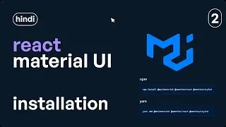 React Material UI / MUI Tutorial - 2 - Creating First Project and Setup