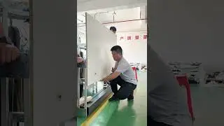 One touch control Testing the Automatic door Lift up and Down  #smarthome #kitchencabinetdesign