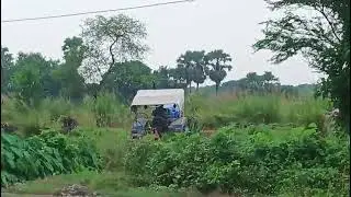 New Holland 3600_2 excel 4wd #tractor with bengol rotavator in paddy farming full performance video