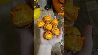 DIY Mini Cheese Ball Cats