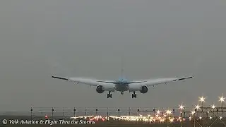 Daybreak arrivals /// wingcondensation and vortexes @ EHAM