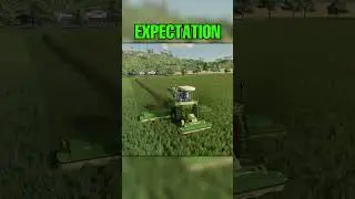 GIANTS Expectation Vs Reality Pt4 Mowing #fs22 #farmingsimulator22 #fs22gameplay