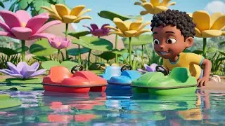 Five Little Toy Paddle Boats Drift Drift | Nursery Rhymes for Kids & Baby Songs