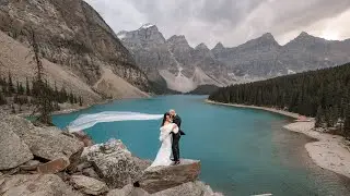 Moraine Lake Wedding // Maneida + Jamal // Wedding Highlight