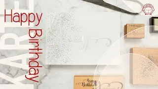Highlight in Silber | Geburtstagskarte stempeln mit der Embossing-Technik | schafTV