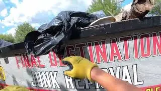 Scrapyard recycling and removing house flood debris in Schertz, TX