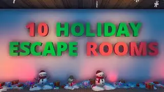 Fortnite 10 Holiday Escape Rooms Tutorial! Code: 2732-8089-1812