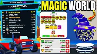 I UNLOCKED New Magic World And Opened Eggs On Car Training (Roblox)!
