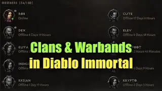 The huge Importance of Clans & Warbands in Diablo Immortal