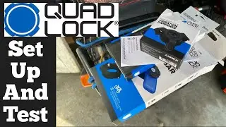 Quad Lock Set up Test Motorcycle Cell Phone Holder Review
