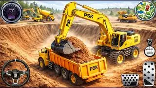 JCB Excavator Loading Simulator 3D - Highway City Road Builder Construction 2023 - Android Gameplay