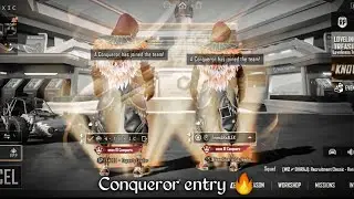 🇮🇳 Asia Conqueror attitude entry status #S19ConquerorEntry | #BGMI Conqueror Entry 🔥 | @F4DEDTOXIC ⚡