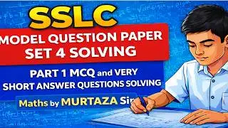 SSLC Maths Model Question Paper-4 | 2025-26 | 10th | Important Questions |  Karnataka Board | Part 1