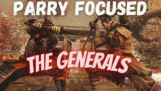 Sekiro: All Generals - Parry Focused - No Damage (NG+7, Demon Bell, Charmless)
