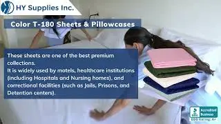 Color T-180 Sheets & Pillowcases Wholesale USA |  T-180 Hospitality Sheets Bulk USA | Hospitality