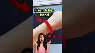 How to make Friendship band At Home ~mini wood toy/wood working art skills/hand craft ideas #shorts