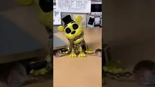 golden freddy makeover 🌟 #youtooz #collectibles #fnaf #freddy #freddyfazbear #collection #shorts