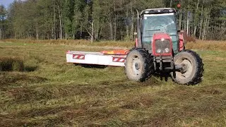 KOSZENIE TRAWY=MASSEY =FERGUSON 5455 Z KUHN GMD 3111