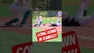 🥎🔥 She Took Off&hellip; BIG Mistake! #softball #shorts #highlights