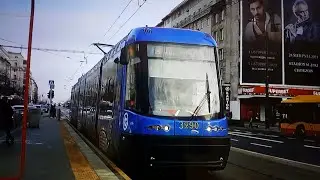 Przejazd Świątecznym tramwajem 22/23 Linia 9 Centrum-Plac Narutowicza