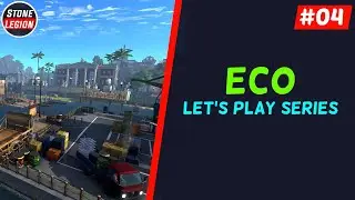 ECO Game - Part 4 - Campfire Cooking & Hunting for Wheat & Building a Path