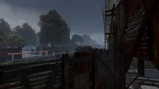 Fighting in a Rainy City Ruin Ambience