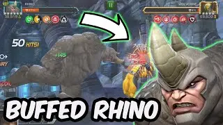 I TRIED TO MAKE BUFFED RHINO GOD TIER FOR 1 VIDEO (IT DID NOT WORK) - Marvel Contest of Champions