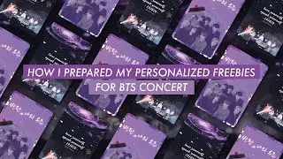 HOW I PREPARED MY OWN FREEBIES FOR THE BTS CONCERT (LY: Speak Yourself Seoul 2019) | celinessi