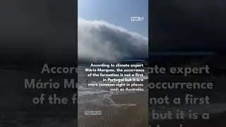 Rare cloud formation wows beachgoers in Portugal