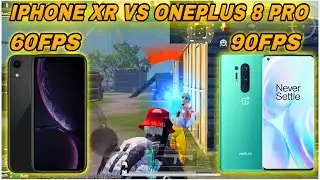 IPHONE XR VS ONEPLUS 8 PRO | 60FPS VS 90FPS | 1V1 TDM PUBG TEST | 2025🔥